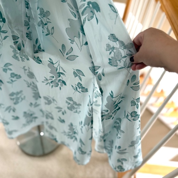 ANRABESS Floral Print Kimono Wrap V-Neck Maxi Dress Size M - Picture 6 of 11